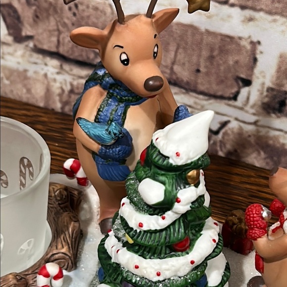 PartyLite Holiday Reindeer Candle Holder with Christmas Tree - Picture 4 of 16